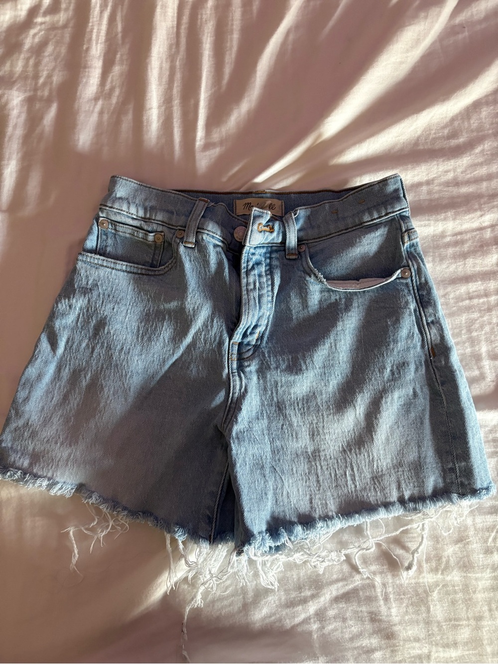 Light Blue Denim Cutoff Shorts - Madewell